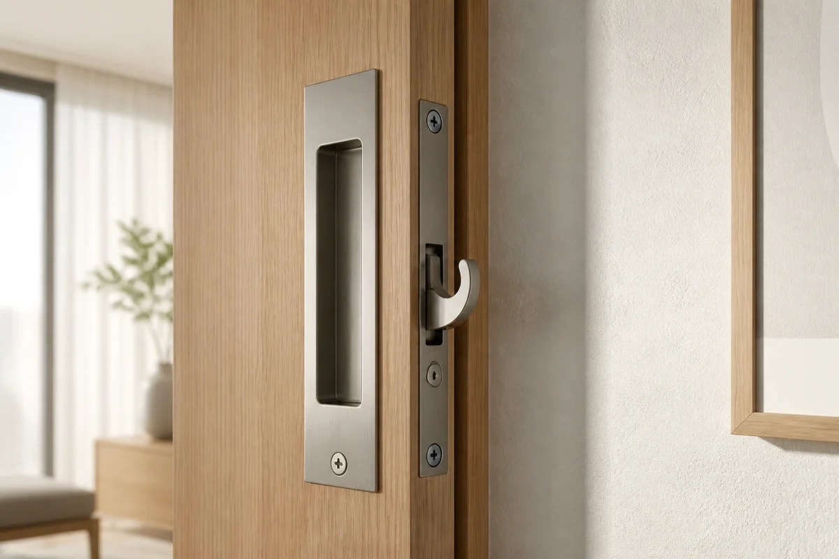 portes coulissantes avec serrure