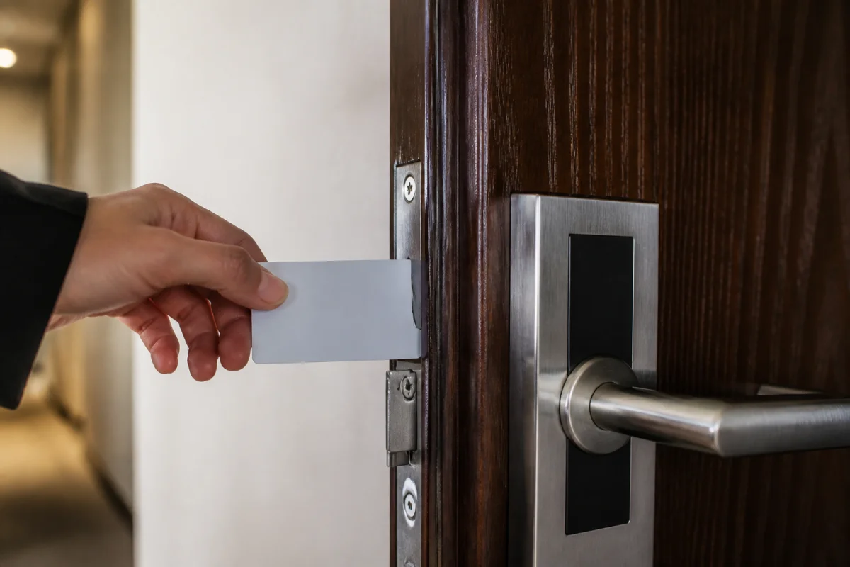 ouvrir une porte avec une carte